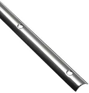 Seachoice 29401 Stainless Steel Hollow Back Rub Rail: 3/4"W x 12' L: .062 Ga.