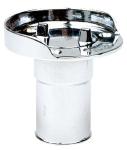 Seachoice Chrome Plated Zinc Gas Deck Fill With Cap (Beaded Chain Tether) For 1-1/2" Hose