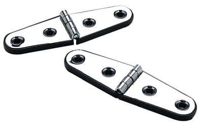 Seachoice 33851 Stainless Steel Strap Hinges With Base 4" x 1-1/16" (1 Pair Per Pack)