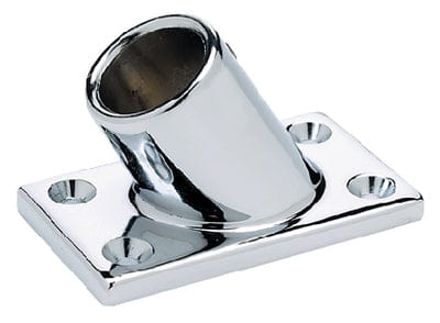 Seachoice Rectangular Base Rail Fitting for 7/8" OD Tubing