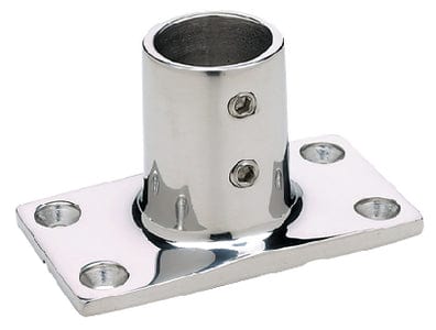 Seachoice Rectangular Base Rail Fitting for 7/8" OD Tubing