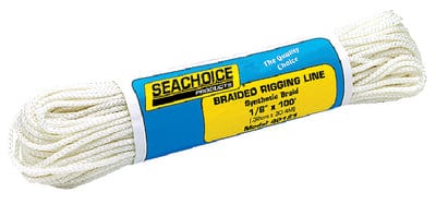 Seachoice Braided Utility Line 1/8" x 100'<BR>White