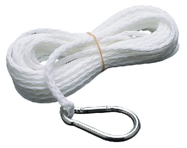 Seachoice 40201 Hollow Braid Polypropylene Anchor Line: White: 1/4" x 50' 