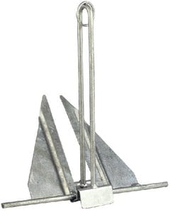 Seachoice 41630 Hot Dipped Galvanized Utility Anchor: Size 13E