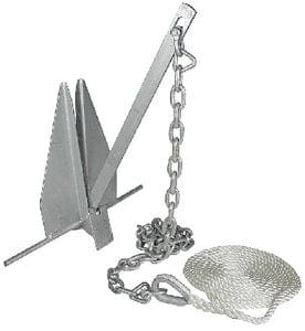 Seachoice Deluxe Anchor Kit (Includes Anchor: 1/4" x 4' Anchor Lead With (2) 5/16" Shackles and 3/8" x 150' Anchor Line)
