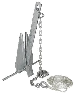 Seachoice Deluxe Anchor Kit (Includes Anchor: 1/4" x 4' Anchor Lead With (2) 5/16" Shackles and 3/8" x 150' Anchor Line)