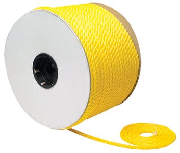 Seachoice Twisted Braid Polypropylene 1/4" x 600': Yellow