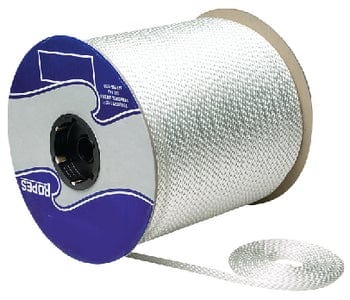 Sld Brd Nylon -White-1/8 X 1000