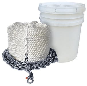 Seachoice 44561 Anchor Rode<BR>Rope: 1/2" x 150'.  Rope: 1/4" x 10' Chain