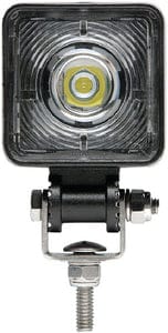 Seachoice 51621 LED Flood Beam Square/Compact Work Light: 12/24V: Black Housing: 1 LED