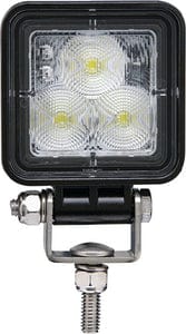 Seachoice 51631 LED Flood Beam Square/Compact Work Light: 12/24V: Black Housing: 3 LEDs