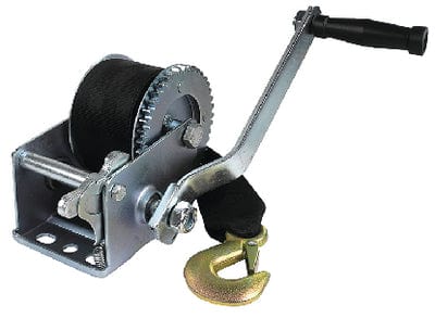 Seachoice 52131 800 Lb. Manual Trailer Winch: 1-Speed: 16-Ft. Strap w/Snap Hook