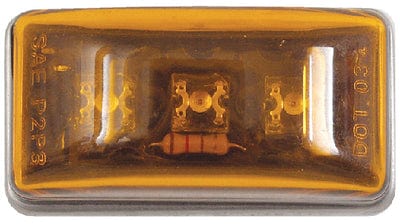 Led Sealed Stud Mount Side Marker/Clearance Light<BR>Amber