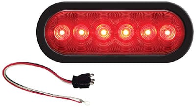 Seachoice 52831 LED 6" Oval Sealed Tail Light Kit For Flush Mount