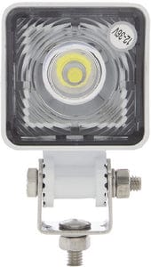 Seachoice 53007 LED Flood Beam Square/Compact Work Light: 12/24V: White Housing: 1 LED