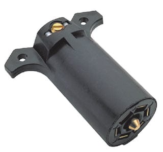 7-Way Round RV Style Trailer Connector<BR>Trailer Side