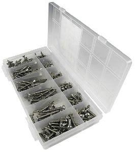 Seachoice Stainless Steel Square Drive Tapping Screw Kit - 216 Piece