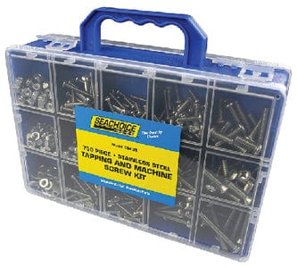 Seachoice Stainless Steel Tapping And Machine Screw Kit - 750 Piece