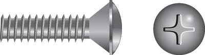 Seachoice Phillips Machine Screws: Oval Head: 6-32 x 1/2"