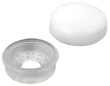 Seachoice Screw Caps: White: Fits #6 & #8