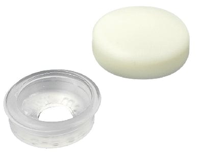 Seachoice Screw Caps: Cream: Fits #6 & #8