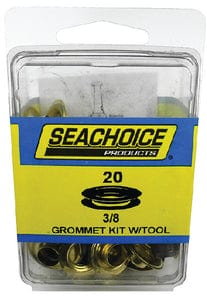 Seachoice 59998 Grommet Kit With Tool<BR>20 Sets - 3/8" Grommets