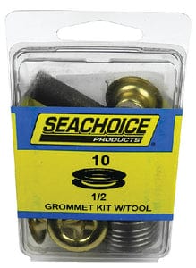 Seachoice 59999 Grommet Kit With Tool<BR>10 Sets - 1/2" Grommets