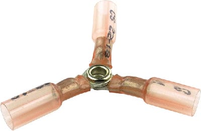 Seachoice 60323 Clear Seal 22-18 Ga. 3-Way Splice: Red: 3/Bag