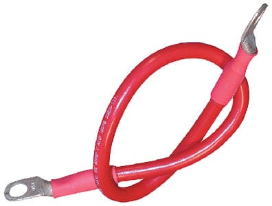 Seachoice 63013 Tinned Copper Battery Assembly: 2 AWG: Red: 4'