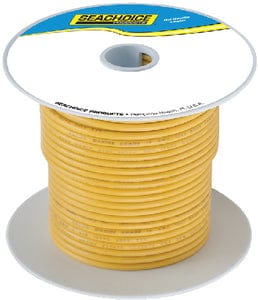 Seachoice 63054 Tinned Copper Marine Wire: 8 AWG: Yellow: 100'
