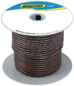 Seachoice 63073 Tinned Copper Marine Wire: 10 AWG: Brown: 100'