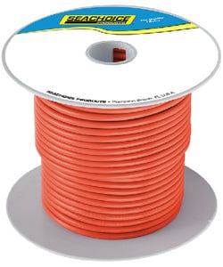 Seachoice 63116 Tinned Copper Marine Wire: 14 AWG: Orange: 100'