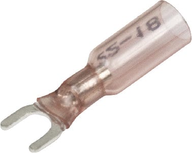 Seachoice 64031 3-To-1 Heat Shrink Spade Terminal - 22-18 Ga.: #6 Stud: 25/Bag