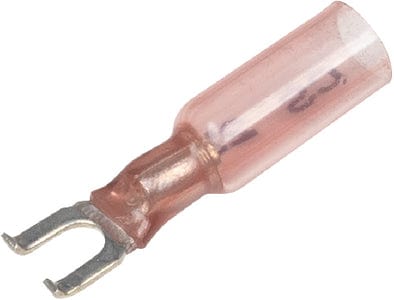 Seachoice 64053 3-To-1 Heat Shrink Spade Terminal - 22-18 Ga.: #8 Stud: 25/Bag