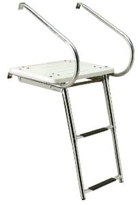 Seachoice Deluxe Universal Swim Platform With Slide Mount Telescoping Ladder