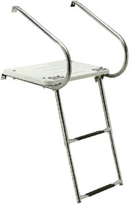 Seachoice Universal Swim Platform With Under Mount Telescoping Ladder