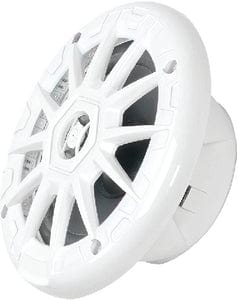 Seachoice 72111 5-1/4" 2-Way 150W Round LED Speakers: 1 Pair: White