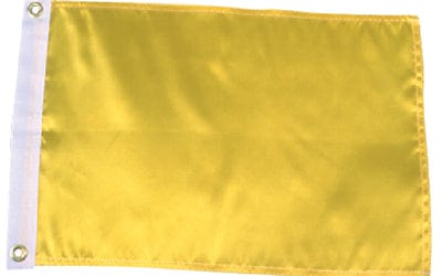 Seachoice 78261 12" x 18" Nylon Print Dyed Solid Yellow Flag