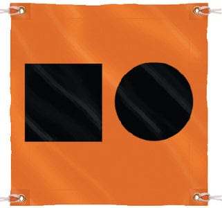 Seachoice 78341 3' x 3' Orange Distress Signal SOS Flag