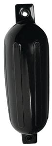 Seachoice 79041 Twin Eye Ribbed Fender: Black: 4.5 x 16"