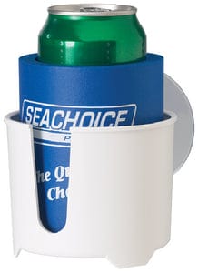 Seachoice 79381 White Drink Holder With Large Super Suction Cups