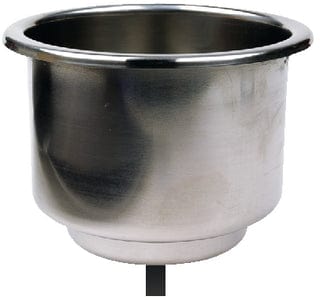 Seachoice 769420 Stainless-Steel Drink Holder With 5/8" Drain