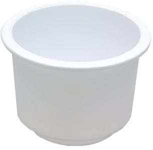 Seachoice 79490 Drink Holder - White: Large Recessed