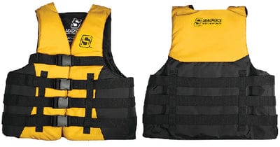 Seachoice 85127 Evoprene Multi-Sport Vest: Yellow/Black: XL