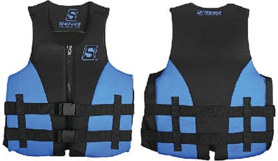 Seachoice 85135 Evoprene Multi-Sport Vest: Blue/Black: Med