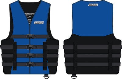 Seachoice 85343 Ski Vest - 4 Belt<BR>Blue: S/M