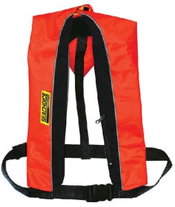 Seachoice 85630 Type V Manual-Only Inflatable PFD - Canada Only - Red/Black
