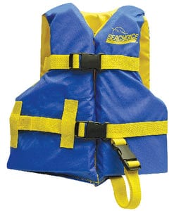 Seachoice 86140 Deluxe General Purpose Life Vest<BR>Blue/Yellow: Child