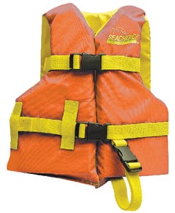 Seachoice 86150 Deluxe General Purpose Life Vest<BR>Orange/Yellow: Child