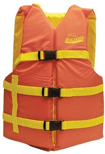 Seachoice 86230 Deluxe General Purpose Life Vest<BR>Orange/Yellow: Adult Universal